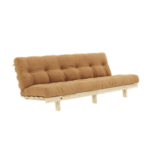 Divano Karup Design Lean Sofa con materasso Alpha 130x200 Fudge Marrone/Grezzo