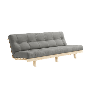 Divano Letto Karup Design Lean con Materasso Alpha 130x200 Grigio/ Grezzo