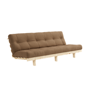 Divano Karup Design Lean Sofa con Materasso Alpha 130x200 Mocca/Grezzo