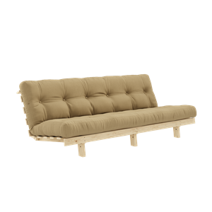 Divano Karup Design Lean Sofa con materasso Alpha 130x200 Beige Grano/Grezzo