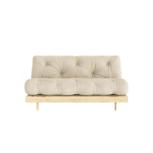 Divano letto Roots Karup Design con materasso 160x200 747 Beige/ Pino