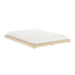 Struttura Letto Karup Dock 140x200 in Pino Laccato Trasparente