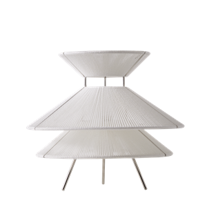 Lampada da Tavolo Frandsen Kiku Ø35,5 cm Bianco