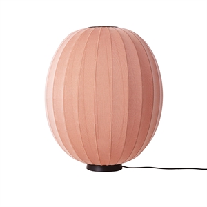 Lampada da terra alta/ovale bassa Ø65 Made By Hand in maglia Corallo