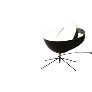 Lampada da scrivania Serge Mouille Saturnus Nero