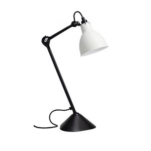 Lampe Gras N205 Lampada Da Tavolo Nero Opaco E Bianco