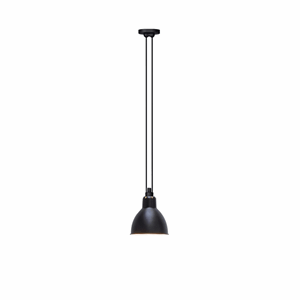 Lampe Gras N322 Lampadario Rotondo Nero Opaco