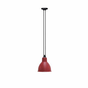 Lampe Gras N322 XL Lampadario Rotondo Rosso Opaco