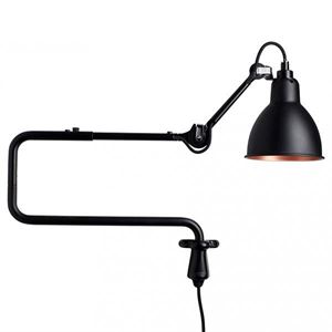 Lampe Gras N303 Applique Nero Opaco E Nero Opaco E Rame