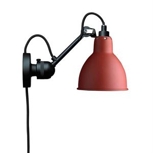 Lampe Gras N304 Applique Nero Opaco E Rosso Opaco Con Cavo
