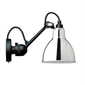 Applique Lampe Gras N304 Nero Opaco e Cromo con Accensione/spegnimento