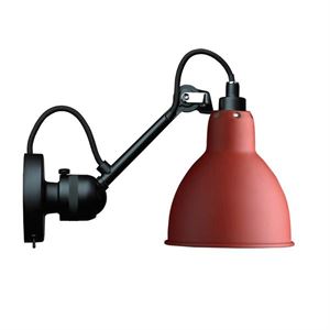 Lampe Gras N304 Applique Nero Opaco E Rosso Opaco Con Interruttore