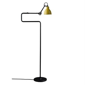 Lampe Gras N411 Lampada Da Terra Nero Opaco E Giallo Opaco