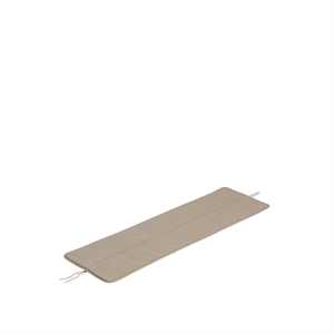 Cuscino Lineare Muuto Per Panca In Acciaio 110 cm Beige Caldo