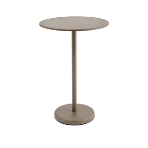 Tavolo da Giardino Muuto Linear Steel Café 70x105 Taupe