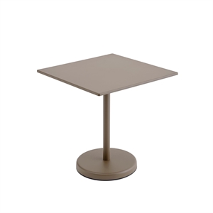 Tavolo da Giardino Muuto Linear Steel Café 73x70 cm Taupe