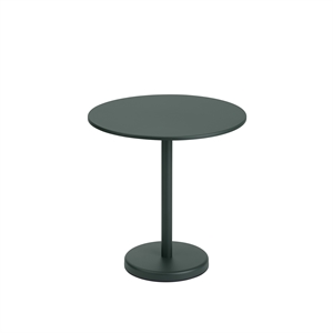 Tavolo da Giardino Muuto Linear Steel Café Verde Scuro Ø70