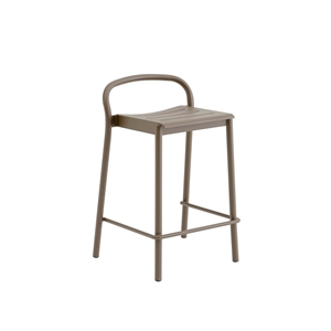 Sgabello da Bar Muuto Linear Steel 65 cm Taupe