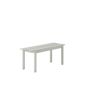 Panca Muuto Lineare In Acciaio 110 X 34 cm Grigio