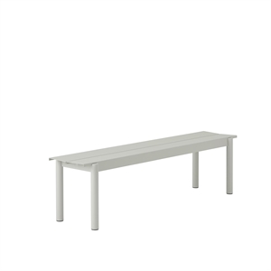 Panca Muuto Lineare In Acciaio 170 X 34 cm Grigio