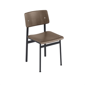 Sedia da Pranzo Muuto Loft Marrone scuro/Nero