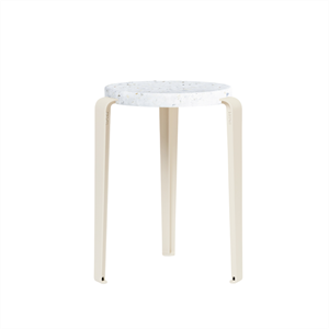Sgabello TipToe LOU in Plastica Riciclata Bianco/bianco Crema