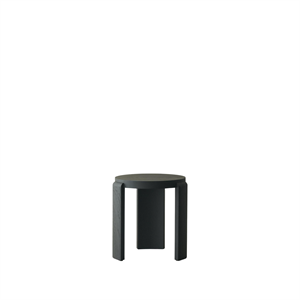 Sgabello Spina Louise Roe in rovere laccato nero
