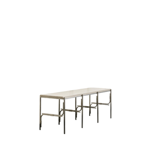 Louise Roe Axis Display Unit 03 Scaffalatura in acciaio inossidabile/marmo Ataija Azul