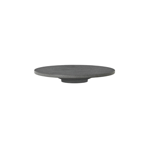 Louise Roe Gallery Object 08 Piatto per torta in basalto nero