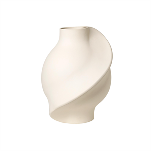 Vaso in ceramica Louise Roe Pirout 02, bianco grezzo levigato