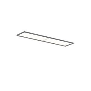 Plafoniera Louis Poulsen LP Slim con diffusore opalino da incasso 3000K e Dali in Alluminio grezzo scuro