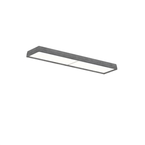 Plafoniera Louis Poulsen LP Slim con Diffusore Opalino 3000K e Alluminio Grezzo Scuro Dali