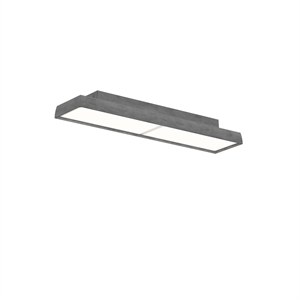 Plafoniera /soffitto Sottile Louis Poulsen LP 3000K e Alluminio Grezzo Scuro Dali
