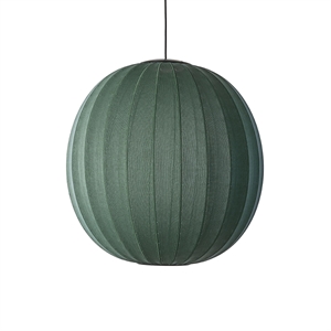 Lampada A Lampadario Rotonda Made By Hand Ø75 Tweed LED Verde