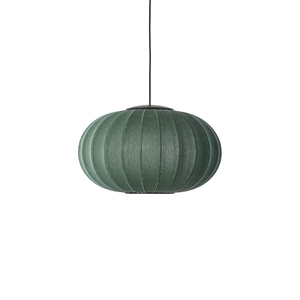 Lampadario Ovale Ø57 Tweed Verde LED Made By Hand