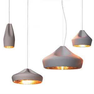 Marset Pleat Box Lampadario Grigio E Oro