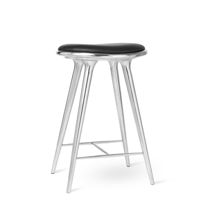 Sgabello da Bar Mater High Stool in Alluminio Riciclato 69 cm