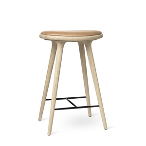 Sgabello da bar Mater High Stool in rovere trattato con sapone 69 cm