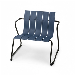 Poltrona Mater Ocean, Colore Blu Polvere.