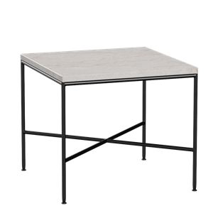 Tavolino da caffè Fritz Hansen Planner 45x45 cm Crema/ Nero