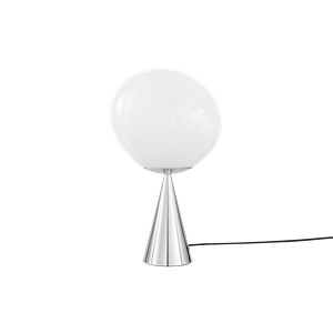 Tom Dixon Melt Cone Fat Lampada da Tavolo Opale/ Argento