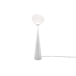 Lampada da Terra Melt Cone Fat Tom Dixon Opale/ Argento