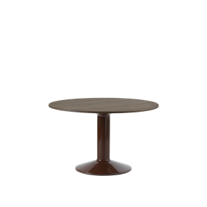 Tavolo da Pranzo Centrale Muuto Ø120 Rovere Oliato scuro/Rosso Scuro