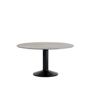 Tavolo da Pranzo Muuto Center Ø140 Marmo Grigio/Nero