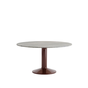 Tavolo da Pranzo Muuto Center Ø140 Marmo Grigio /Rosso Scuro