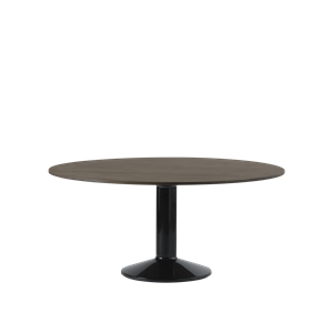 Tavolo da Pranzo Centrale Muuto Ø160 Rovere Oliato Scuro/ Nero