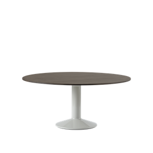 Tavolo da Pranzo Centrale Muuto Ø160 Rovere Oliato Scuro/ Grigio