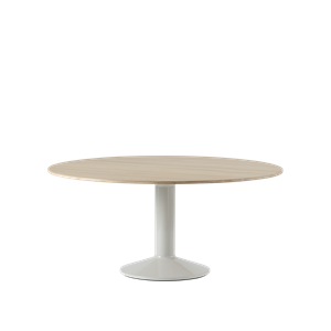 Tavolo da Pranzo Centrale Muuto Ø160 Rovere Oliato/ Grigio