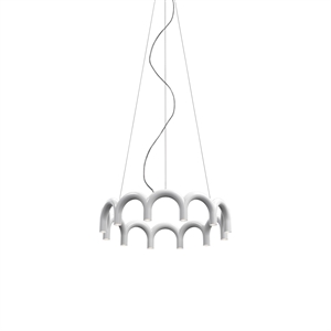 Lampadario Oblure Arch Circle 98 Bianco
