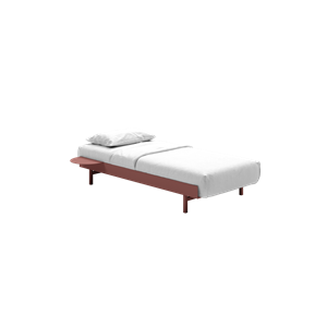 MOEBE Letto Struttura Letto 90 cm Rosa Antico